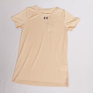 Under Armour Locker Tee Womens XS Small Yellow Gol
